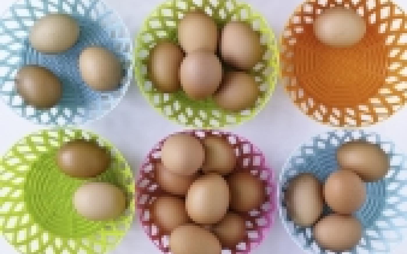 Eggs in a basket